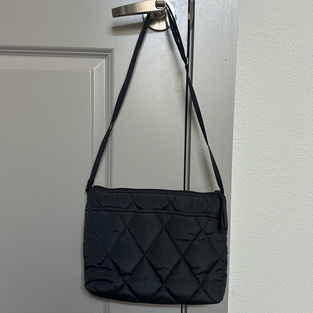 Vera Bradley Black Quilted Shoulder Bag